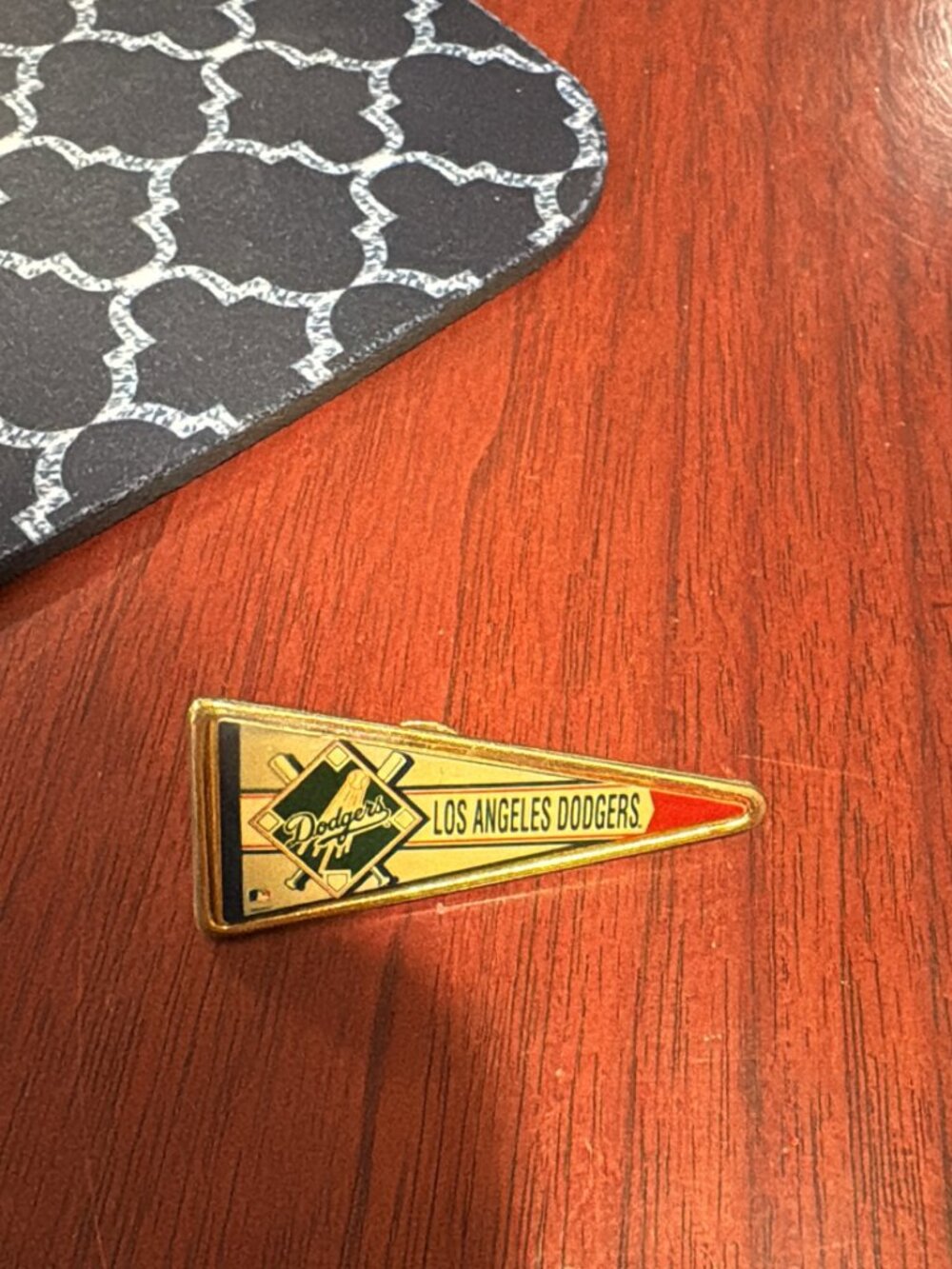 Los Angeles Dodgers pennant pin